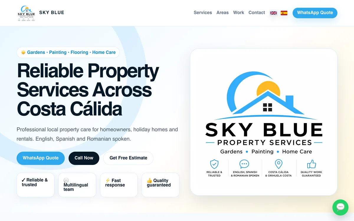 SBP Service — captura del sitio web
